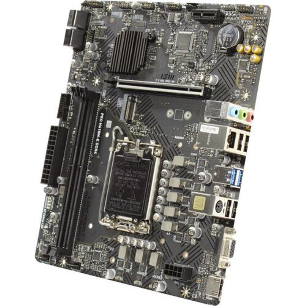 Мат. плата MSI PRO H610M-E DDR4 (RTL) LGA1700 &lt;H610&gt; PCI-E Dsub+HDMI GbLAN SATA MicroATX 2DDR4