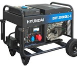 Электростанция дизельная с воздушным охлаждением HYUNDAI DHY 20000LE-3 открытая