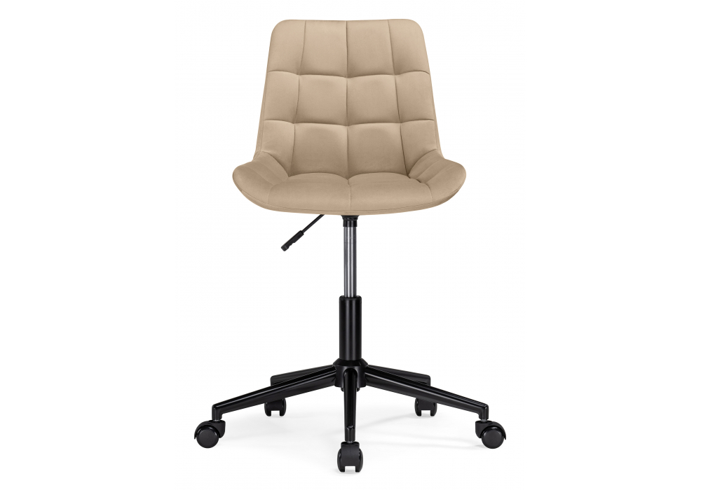Офисное кресло Woodville Честер бежевый, черный, ножки черные