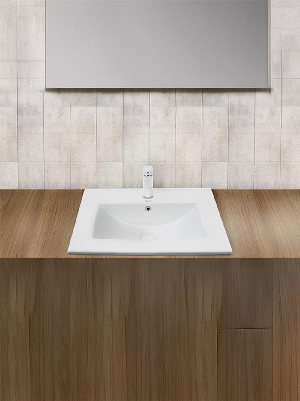 Раковина врезная WeltWasser WW  DEILBACH 7517-  50 515х395х175