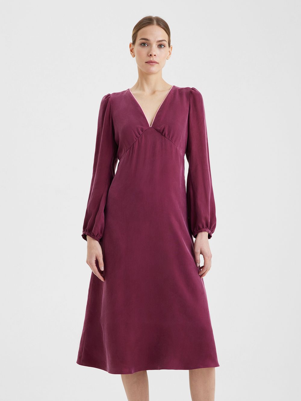 Платье ГРЭЙС бордового цвета
