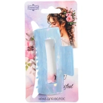 Заколка - краб для волос «AKS-EMPIRE», прямоугольник, микс 6 цветов, 7,5*4,5см