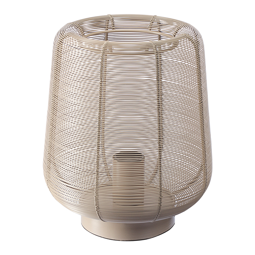 Лампа настольная Vinger, 22х26 см, бежевая