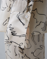 Платье-рубашка миди из вискозы Стелла Маккартни сливочный