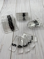 прозрачные номерки на ключи