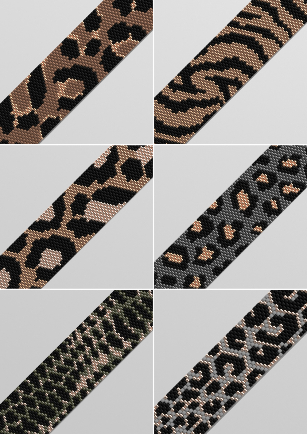 Схемы Animal print Loom & Peyote