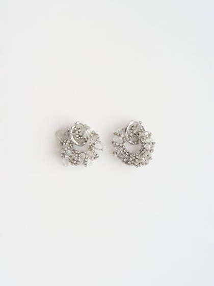 Серьги "Character" из горного хрусталя Silver