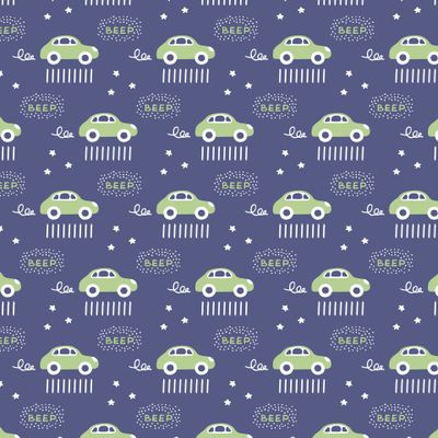 Buy baby fabric cars on road green purple