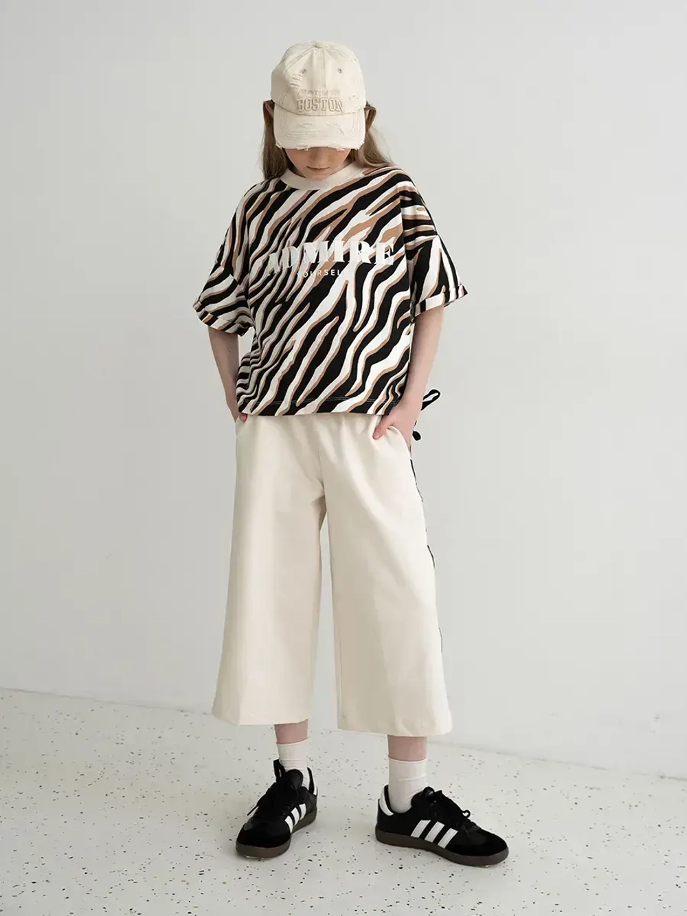 Костюм для девочки, футболка и кюлоты