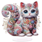 Набор для творчества на акриловой подставке «DIAMOND», кошечка, 24.5*24.5см, (коробка)