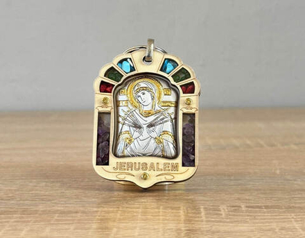 Благословение Семистрельная БМ, икона, 65x50