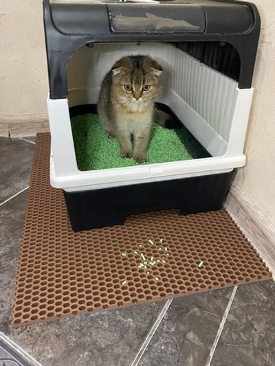 Коврик под лоток. Размер 60х40 см. КОРИЧНЕВЫЙ