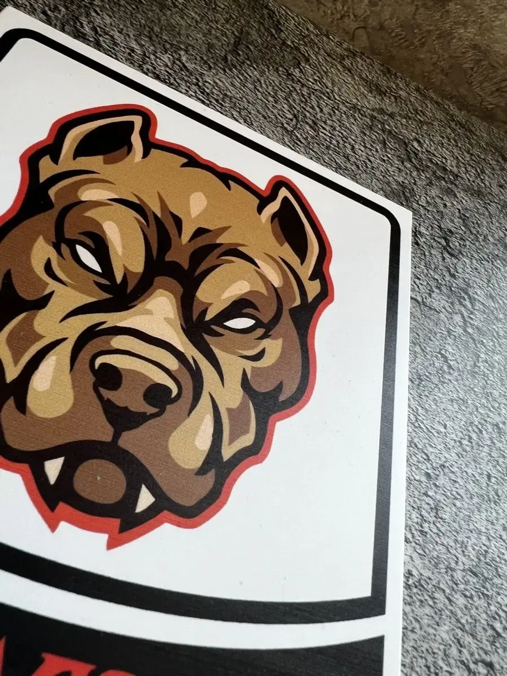 Табличка на дом Осторожно злая собака