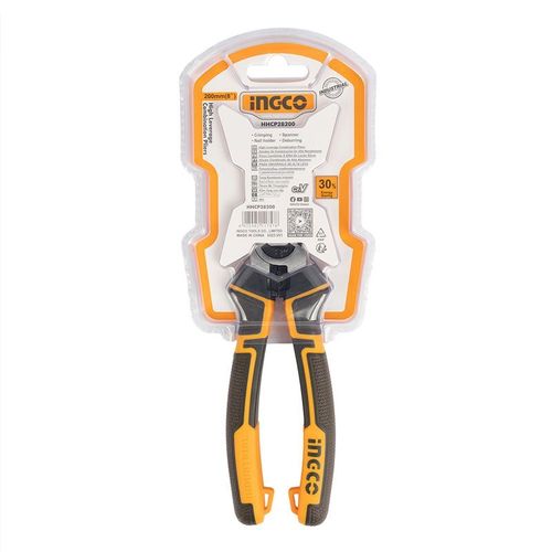 Плоскогубцы INGCO INDUSTRIAL 200 мм с двухкомпонентной рукояткой