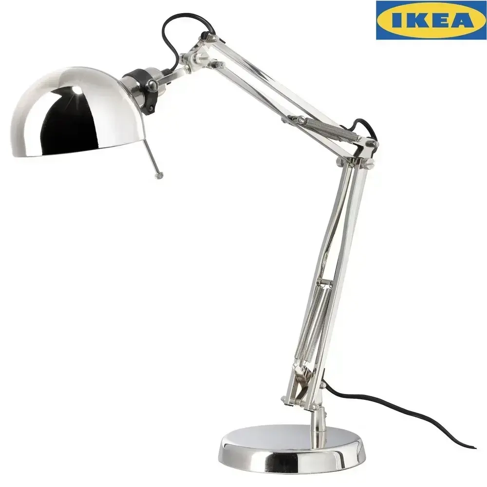 Настольная лампа IKEA FORSA (ИКЕА ФОРСО) хром