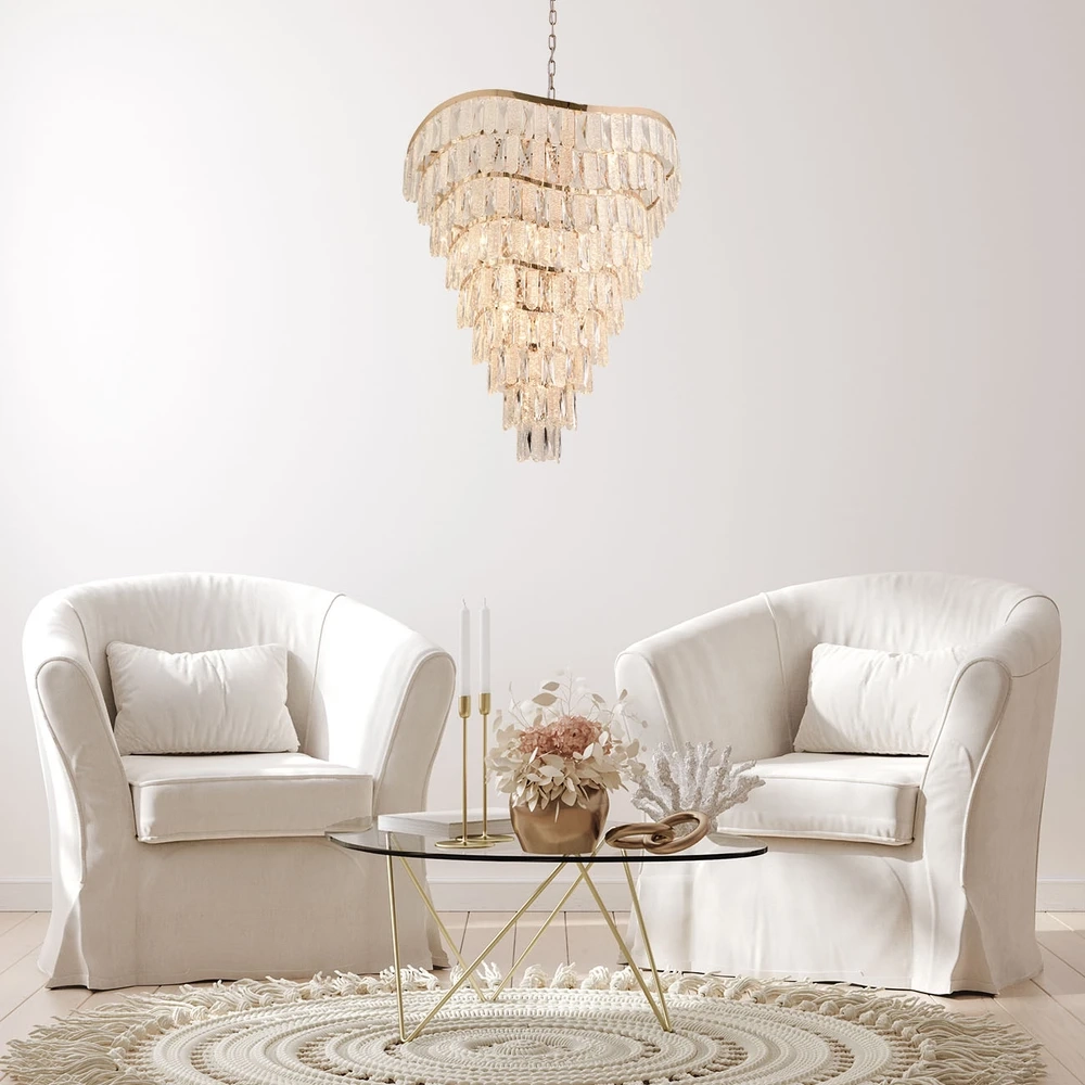 Каскадная люстра Indigo AMBRA 12030/13P Gold V000395