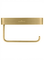 Держатель для туалетной бумаги с полкой WONZON & WOGHAND GRAFFITY, Брашированное золото (WW-9366-BG)