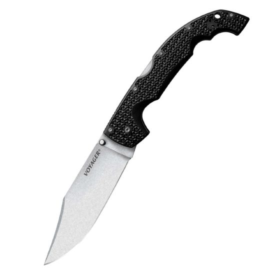 Складной нож Cold Steel 29AXC Voyager Clip 5 Plain Edge c клинком из стали AUS-10A, рукоять Grivory (Griv-Ex)