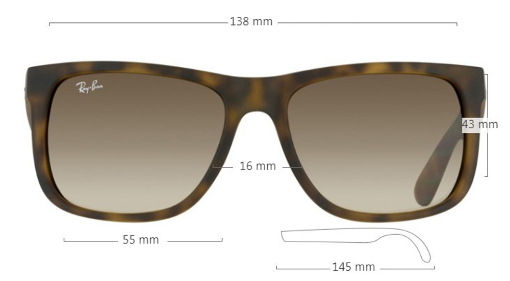 Ray Ban Justin RB 4165 710/13 / 55