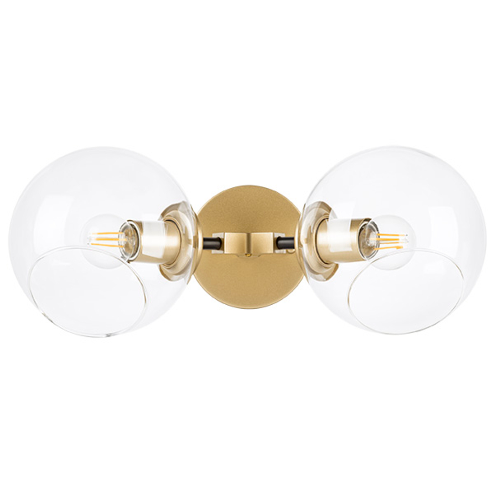 785623 Бра BETA 2x40W E27 ЗОЛОТО/ЧЕРНЫЙ