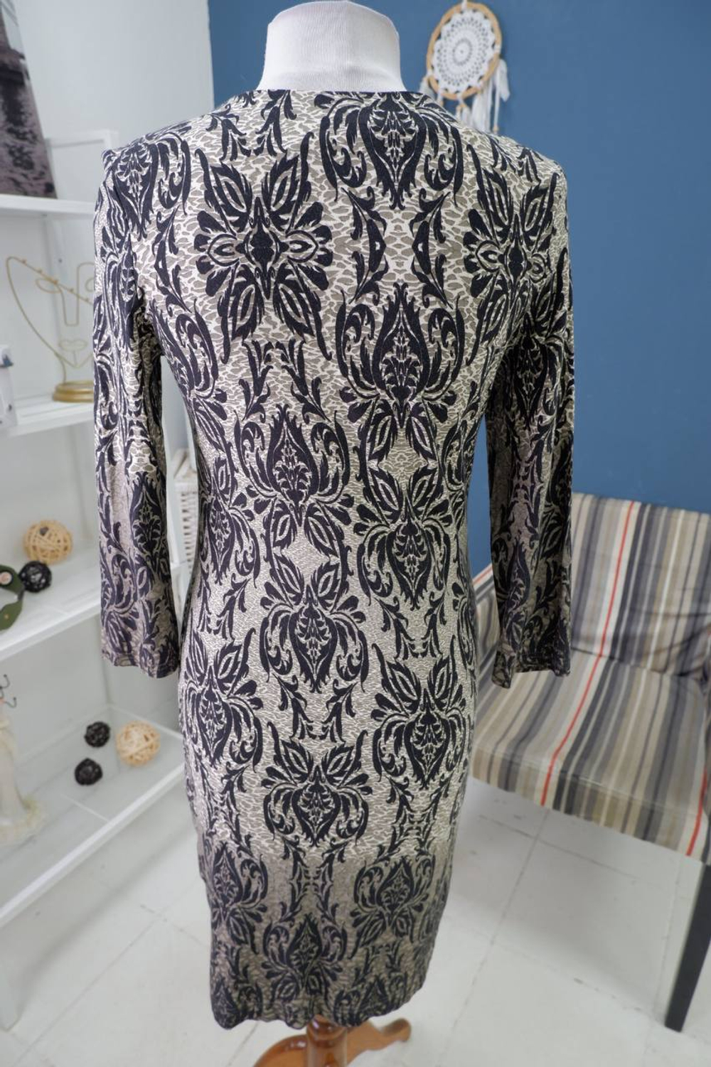 Платье с принтом 42-44 размер