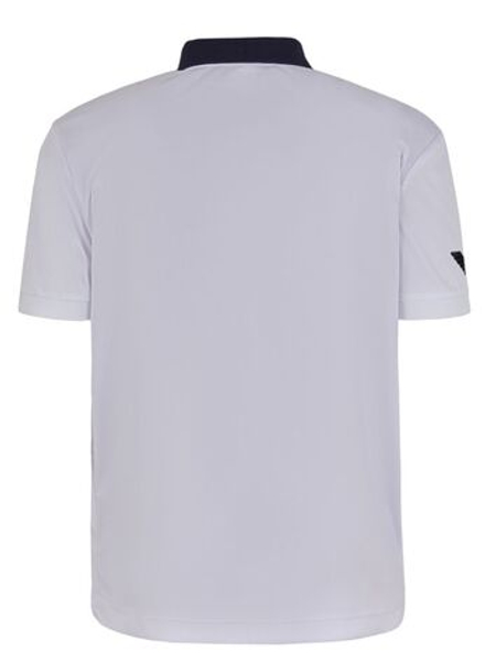 Мужское теннисное поло EA7 Man Jersey Polo Shirt - белый