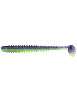 Приманка силиконовая Keitech Swing Impact 4.5" #417 Gold Flash Minnow, 3 упаковки по 6 штук
