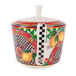 Чайник "Sicilia Limone" v=650мл (фарфор) (подарочная упаковка)