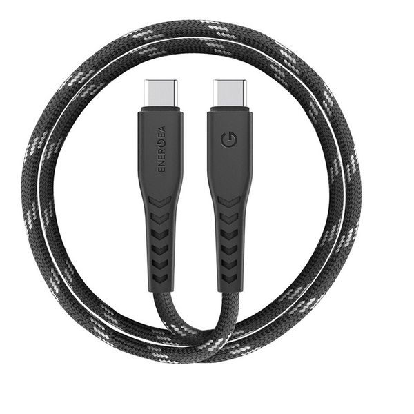 Кабель Energea NyloFlex, USB-C to USB-C 5A 1.5M, Черный | Black