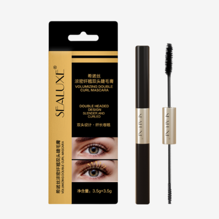 Тушь для ресниц двойного объема с двойной кистью Sealuxe (2PV)