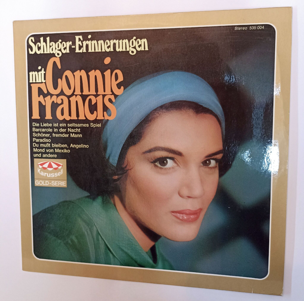 Винтажная виниловая пластинка LP Schlager Erinnerungen Mit Connie Francis (Germany 1969)