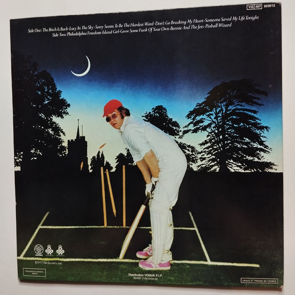Винтажная виниловая пластинка LP Elton John Greatest Hits Volume II (France 1977)