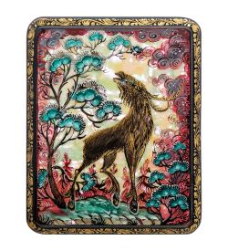 Народные промыслы ШК-45/57 Шкатулка «Сохатый» исп. Орлова