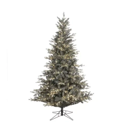 Ель Леара 185 см., 700 LED ламп, Литая хвоя+ПВХ, серебристая, Black Box (74451)