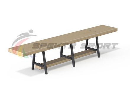 Скамья гимнастическая 2000 мм. (3 мет. нож.)