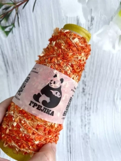 Пряжа для вязания травка пушистая реснички