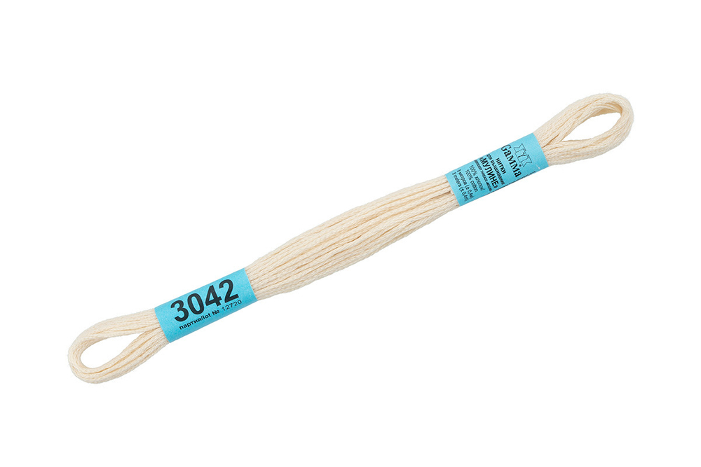 Мулине "Gamma" , 100% хлопок, 8 м, №3042