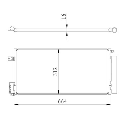Kular - 66223-KLR - Condenser, air conditioning
