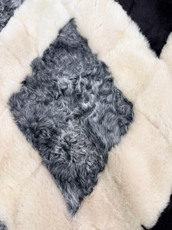 Покрывало меховое ковер из шкуры овчины