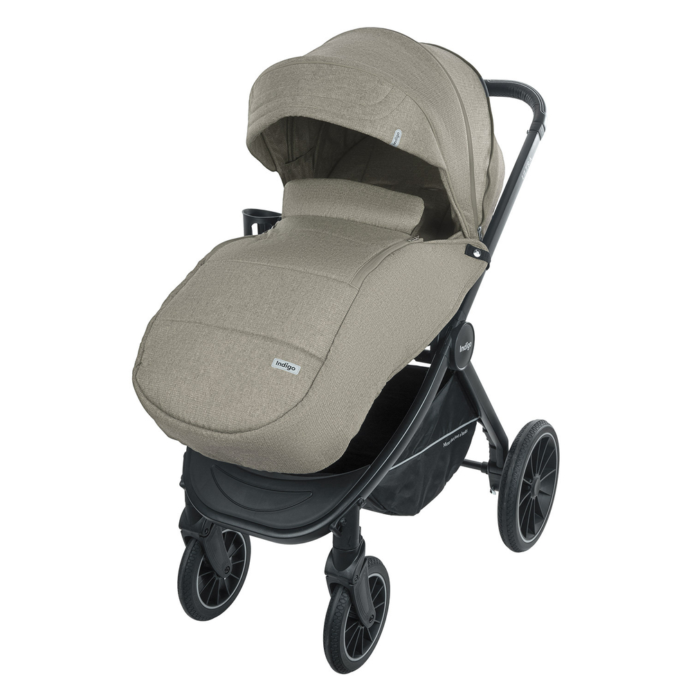 Детская коляска Indigo ULTRA 3в1 бежевый