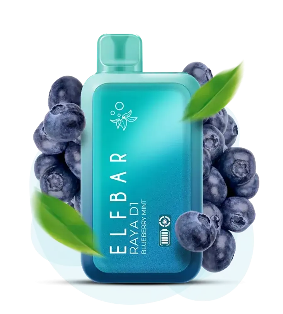ELF BAR RAYA D1 - Blueberry Mint (5% nic)