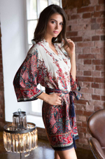 Халат средней длины Shakira (Размер: M) (Цвет: синий)