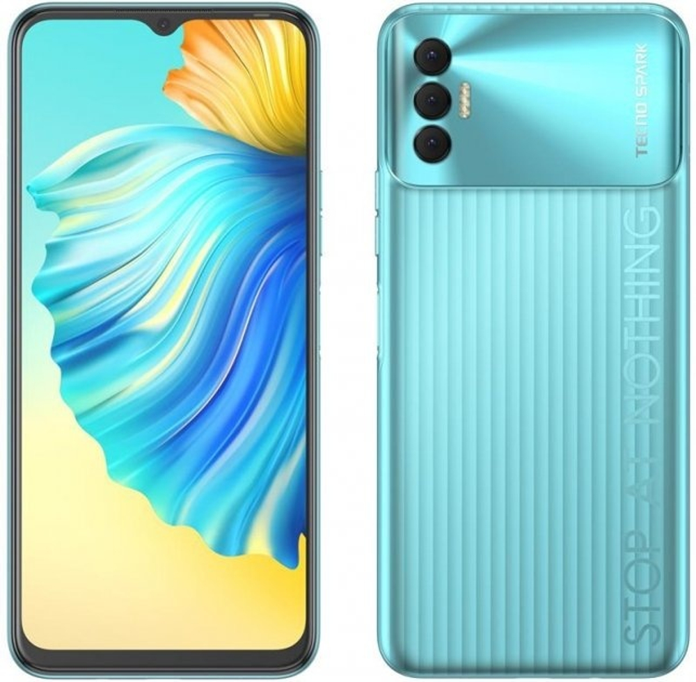 Смартфон TECNO Spark 8P 4 ГБ/128 ГБ голубой