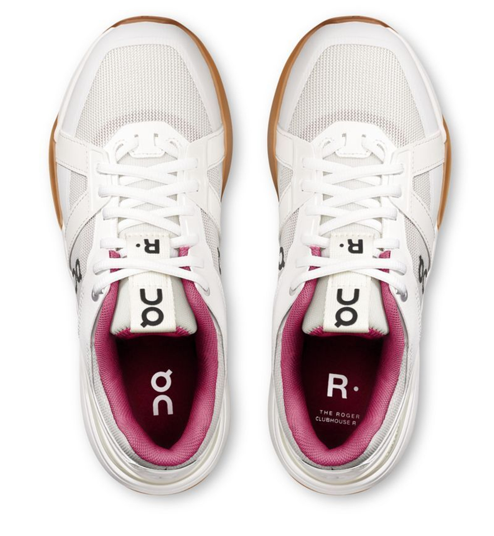 Женские теннисные кроссовки On The Roger Clubhouse Pro - ivory/grenadine