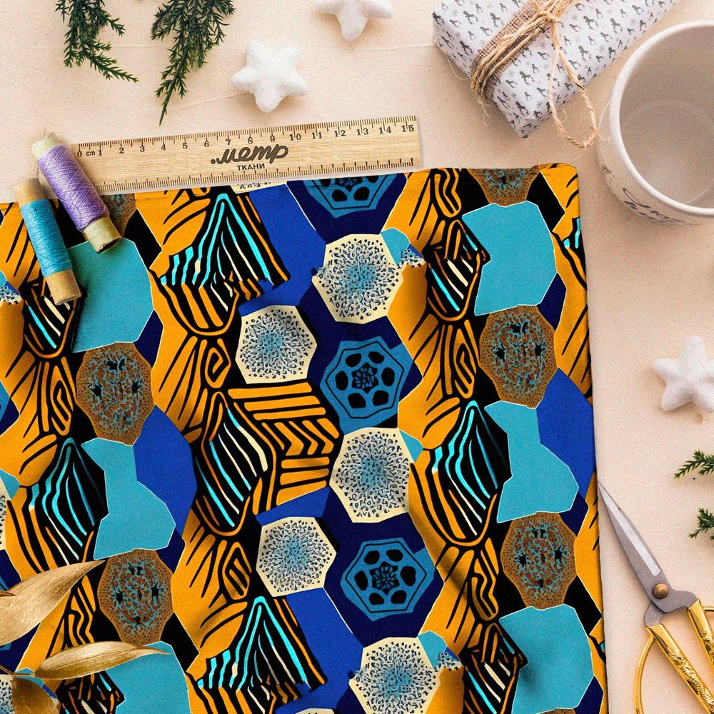 Ткань барби  дизайнерские пчелиные соты