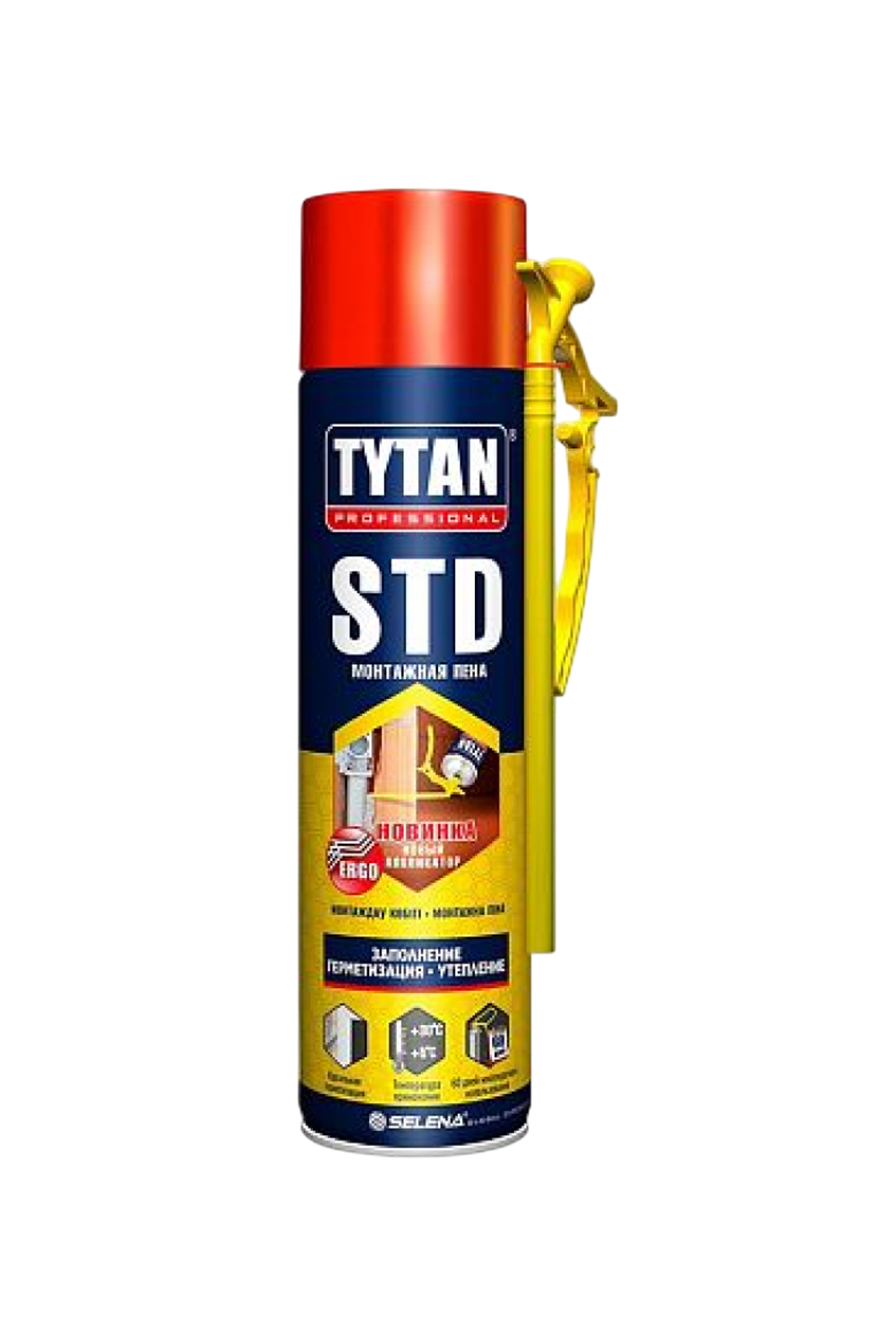 Пена монтажная  TYTAN PROFESSIONAL STD ЭРГО 500 мл всесезонная