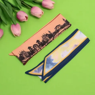 Лента для вплетения в причёску «KRASA- Амелия», микс 2 цвета, 6*90 см