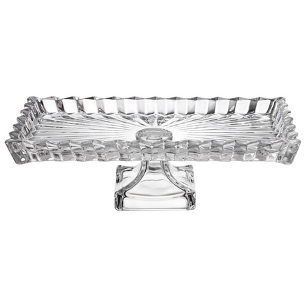 БЛЮДО СЕРВИРОВОЧНОЕ "CRYSTALITY" НА НОЖКЕ 28,5*15*9 СМ