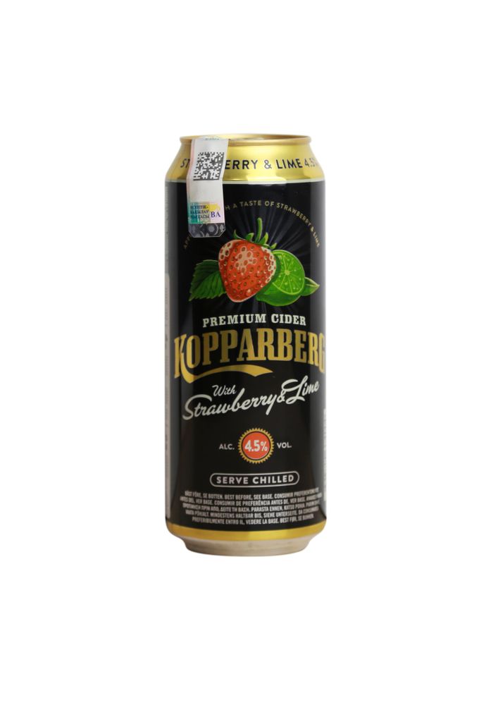 Сидр  Kopparberg Strawberry - Lime (Клубника и Лайм) 0.5 л.ж/б