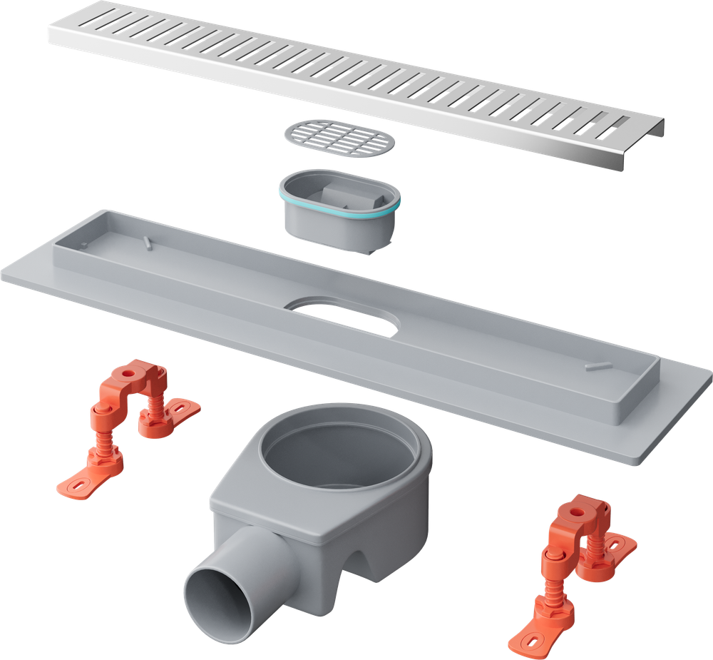 Душевой трап (лоток) EWRIKA 8600540 40 см, с сифоном